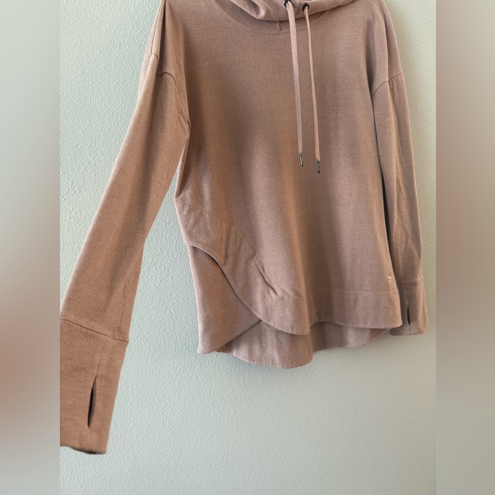 Sweaty Betty Escape Luxe Fleece Funnel Neck Hoodie Misty Rose Pink Medium - Picture 5 of 5